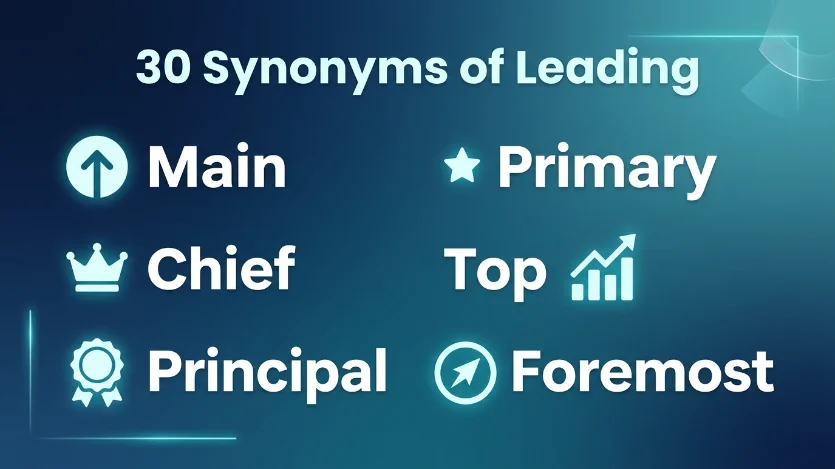 Synonyms of Leading
