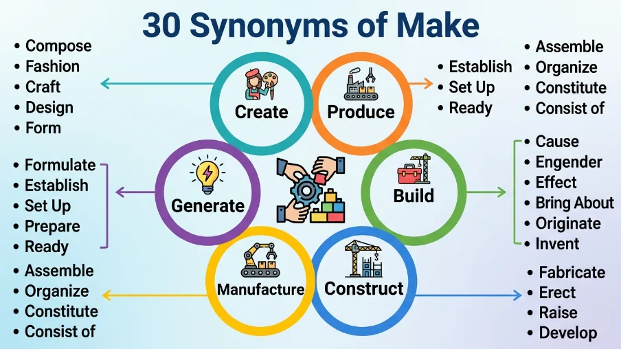 Synonyms of Make