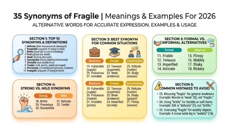 synonym oef fragil