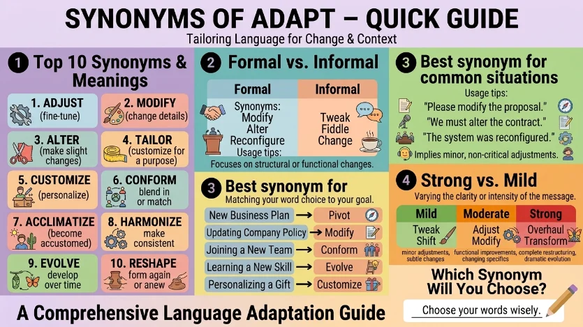 synonym of adapt