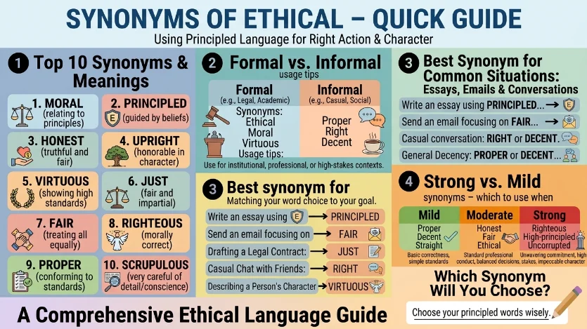 synonym of ethical
