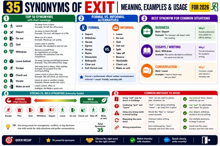 synonym of exit