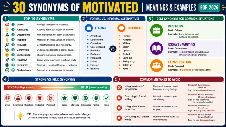 synonym of motivated
