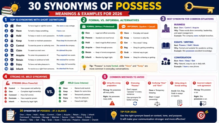 synonym of possess