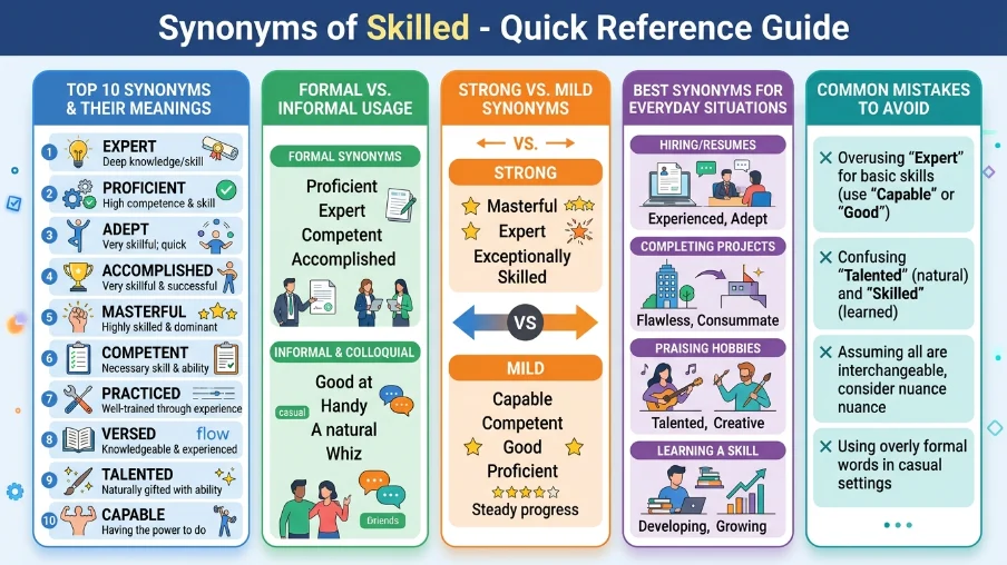 synonym of skilled