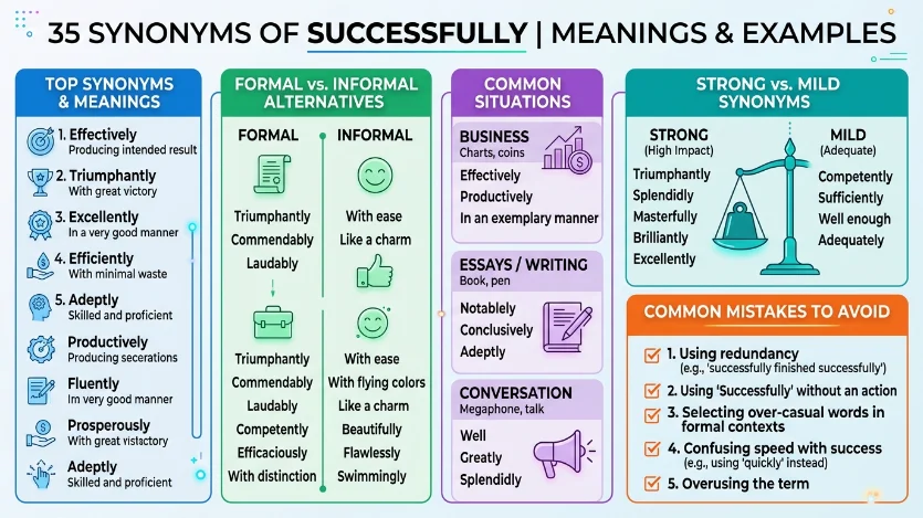 synonym of successfully