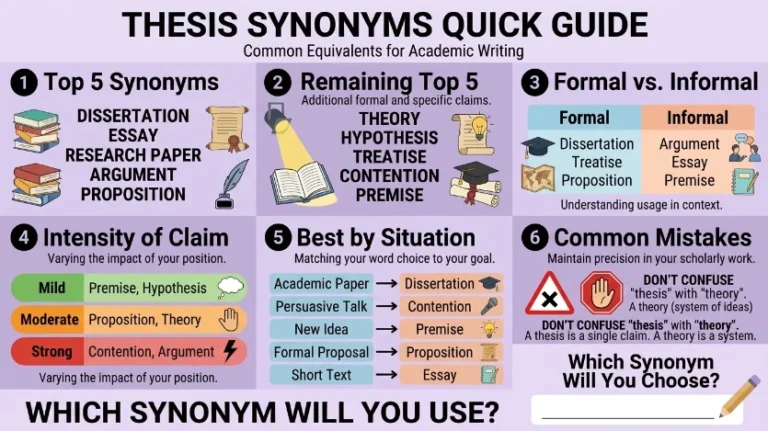 synonym of thesis