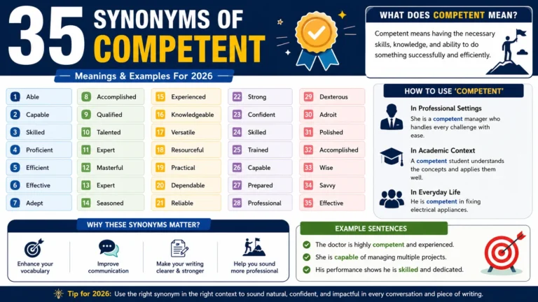 Synonyms of Competent