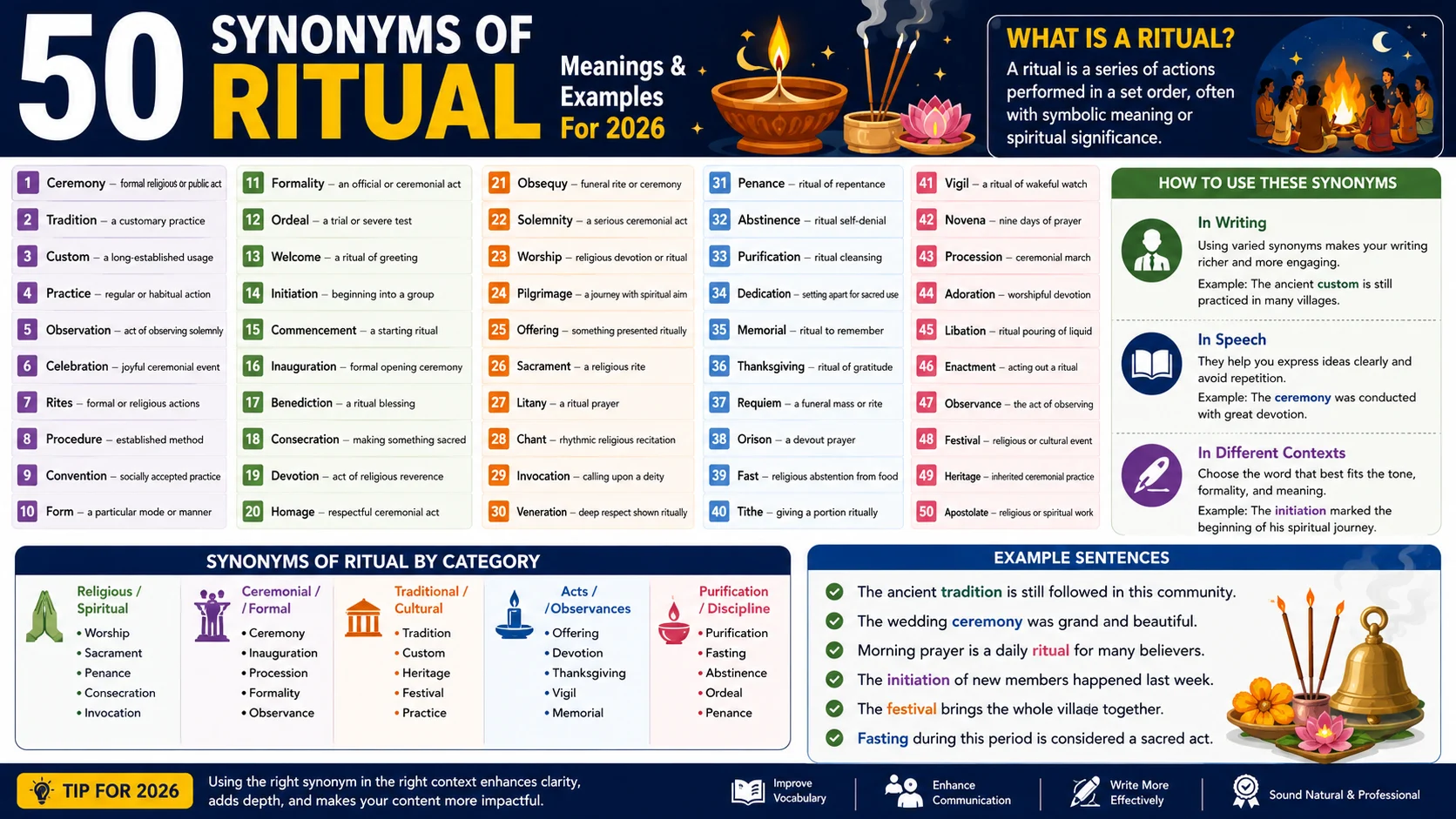 Synonyms of Ritual