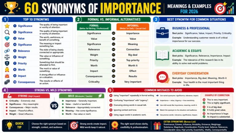 importance of synonym