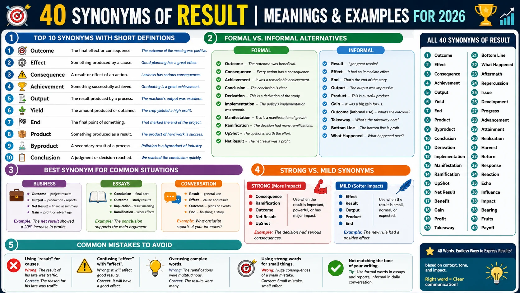 result of synonym