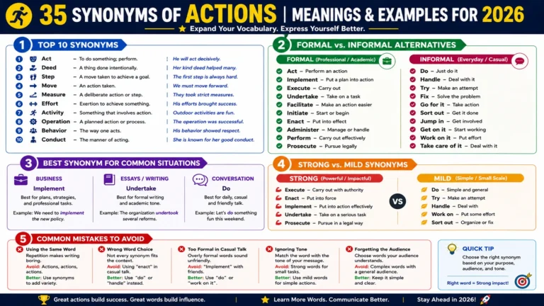 synonym of actions