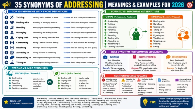 synonym of addressing