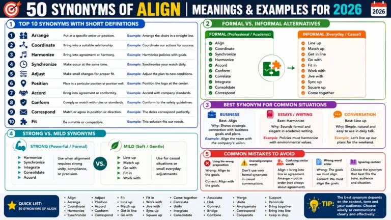synonym of align