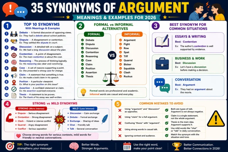 synonym of argument