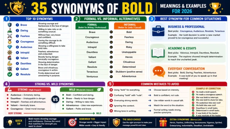synonym of bold