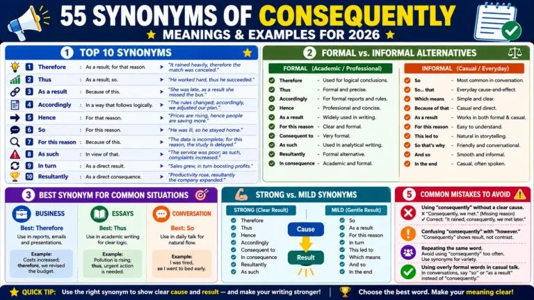 synonym of consequently