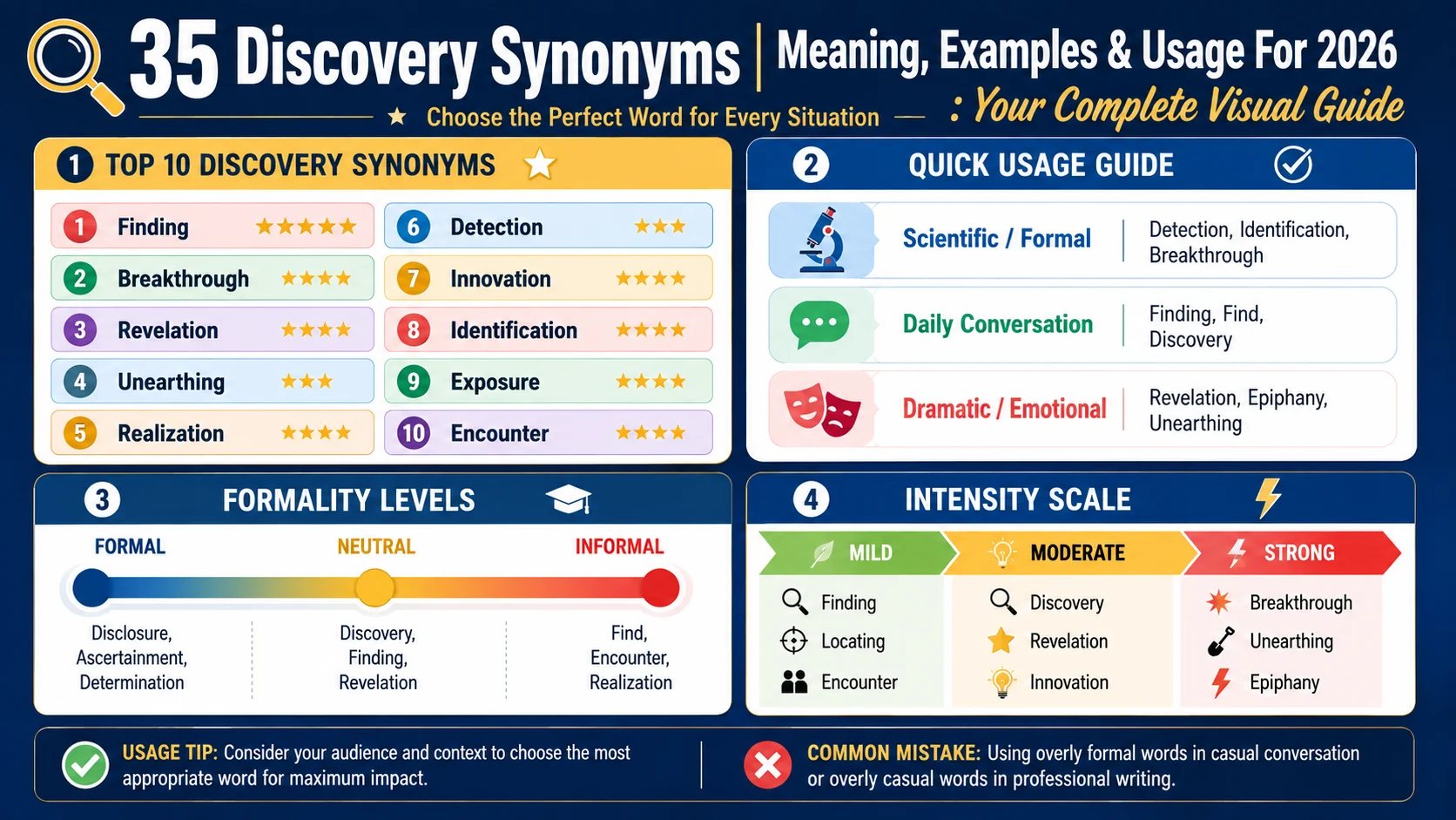 synonym of discovery