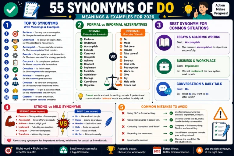 synonym of do