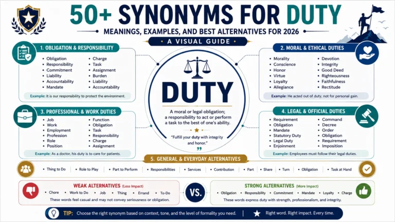 synonym of duty