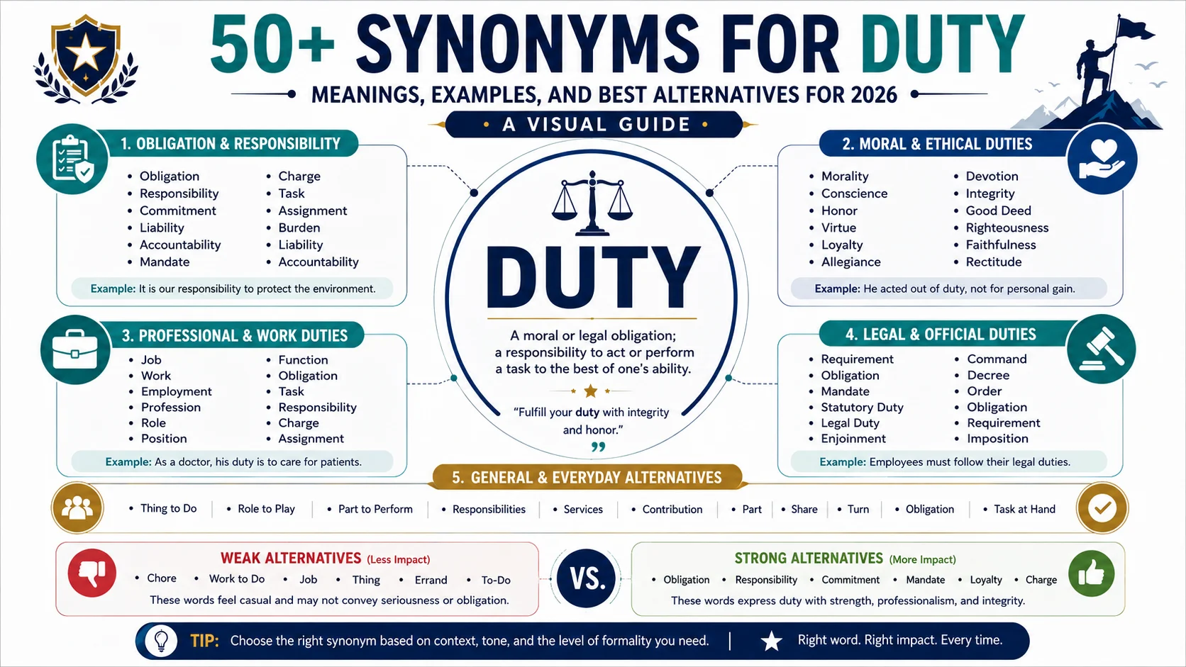 synonym of duty