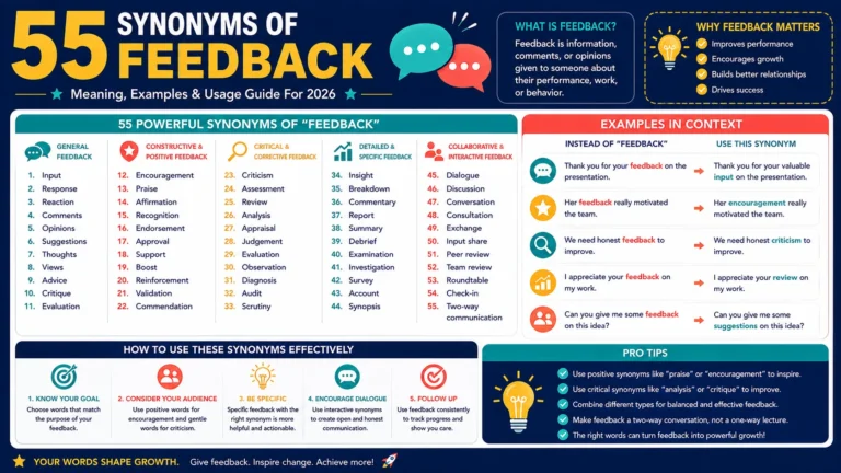 synonym of feedback