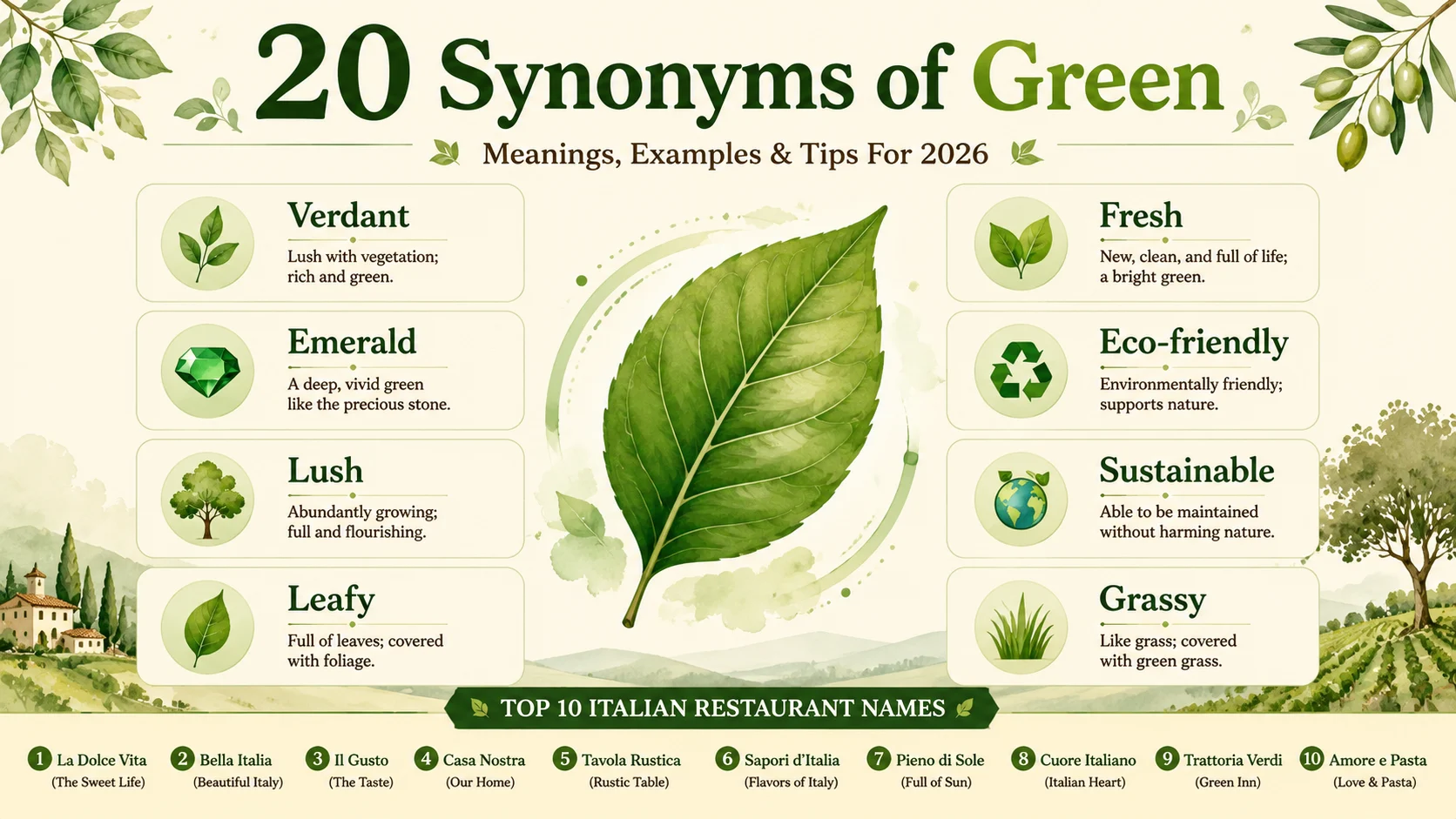 synonym of green