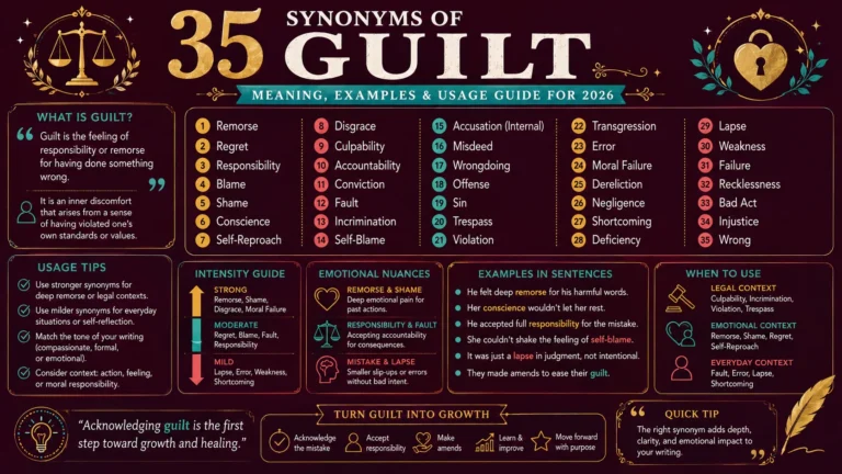 synonym of guilt