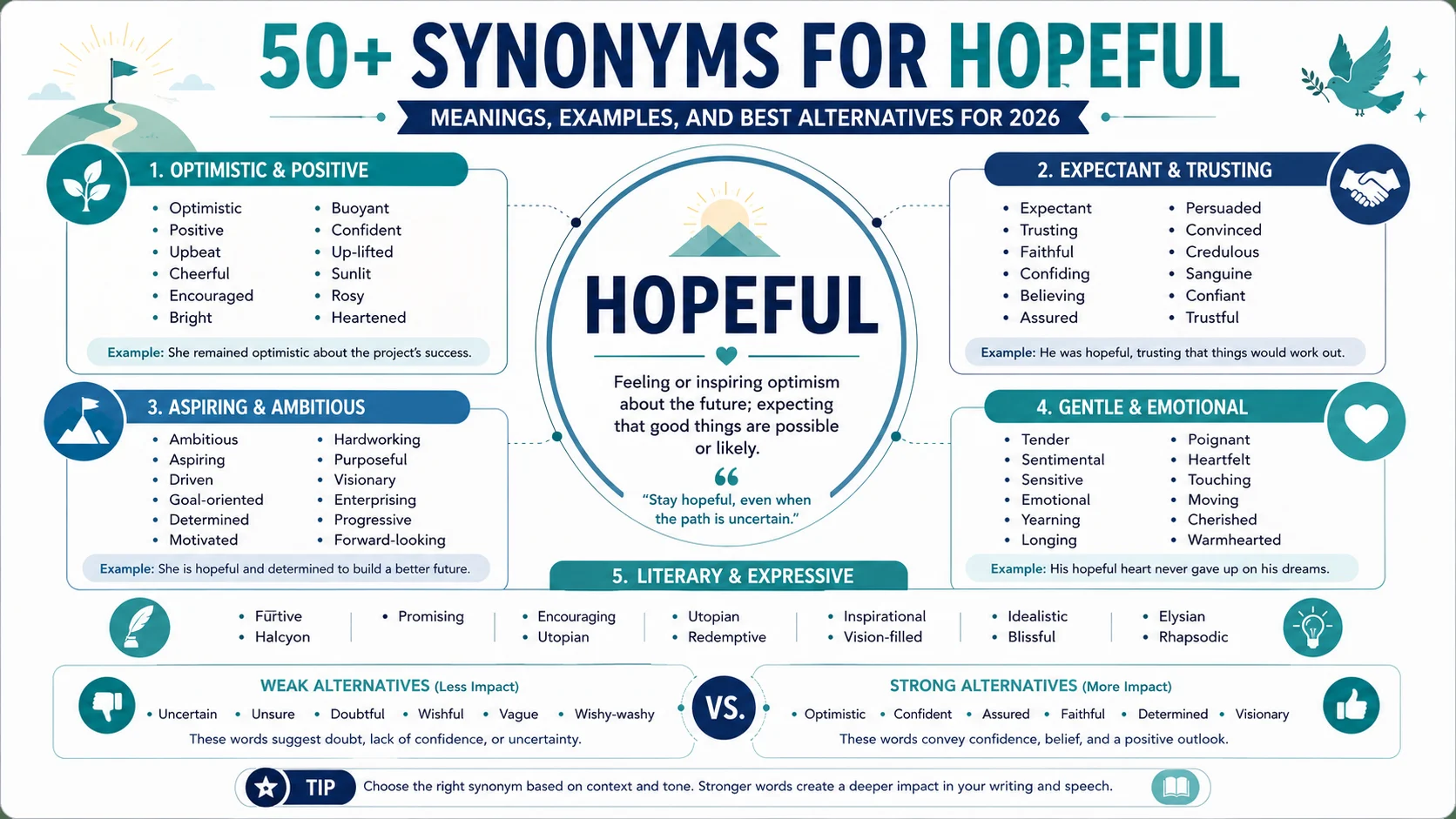 synonym of hopeful