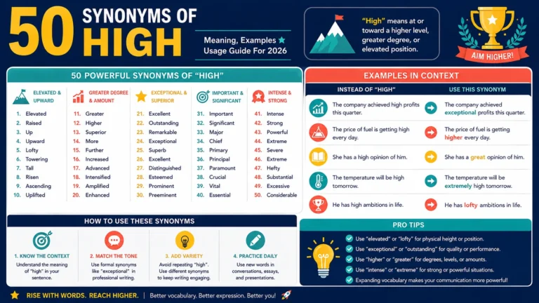 synonym of high