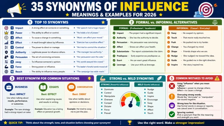 synonym of influence