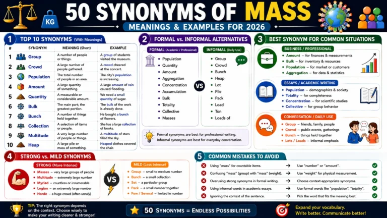 synonym of mass