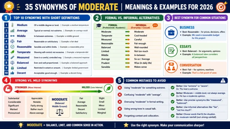 synonym of moderate