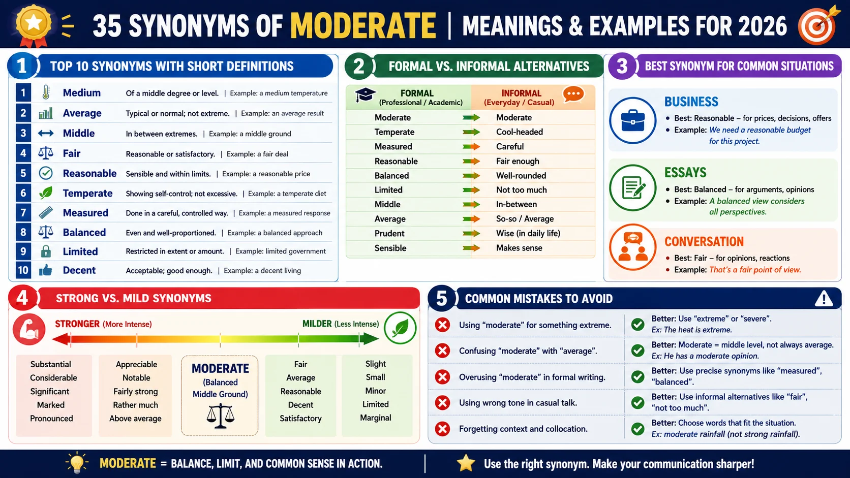 synonym of moderate