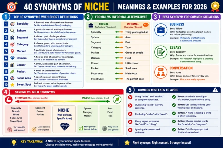 synonym of niche