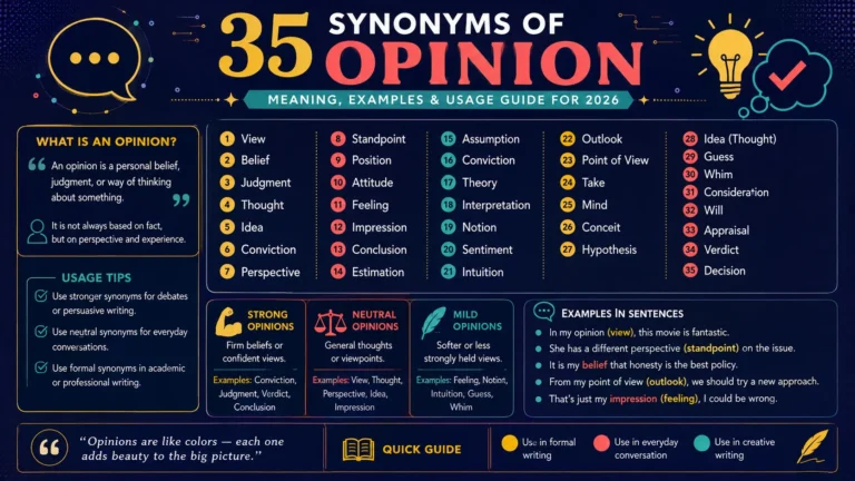 synonym of opinion