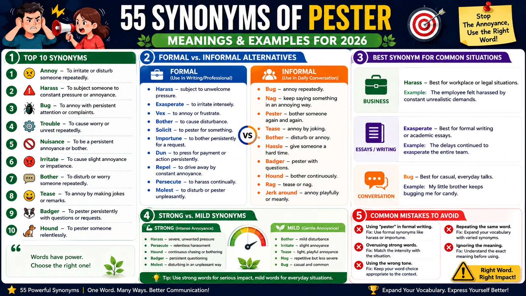 synonym of pester