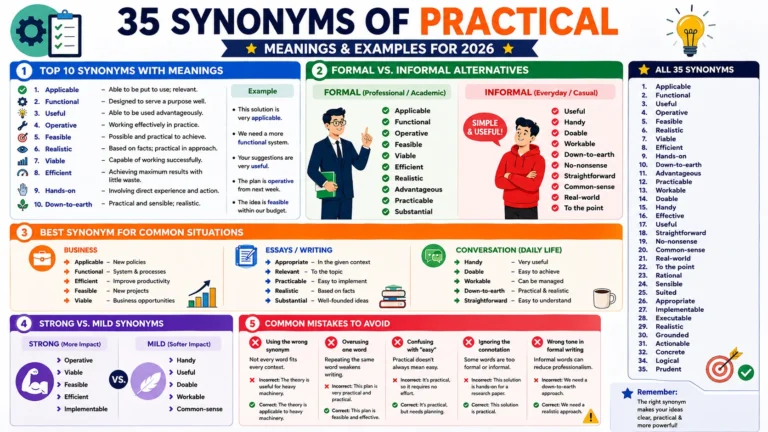 synonym of practical