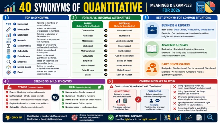 synonym of quantitative