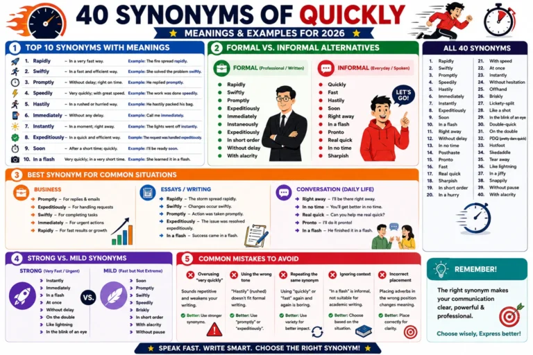 synonym of quickly