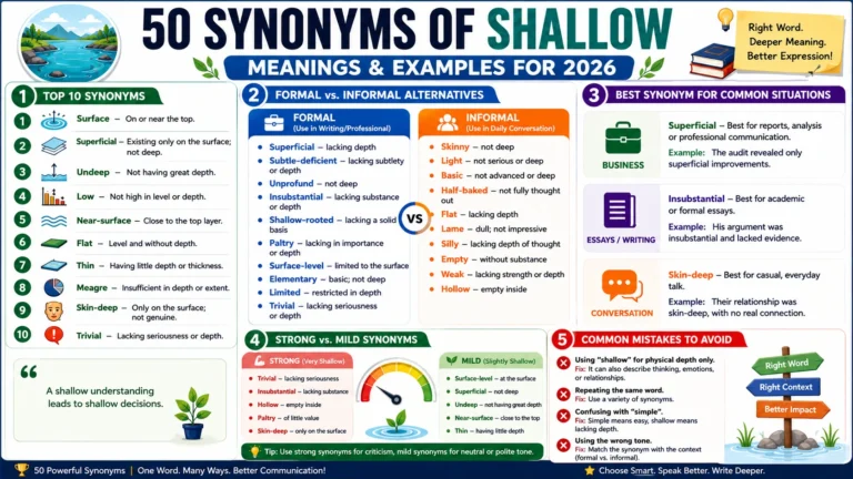 synonym of shallow