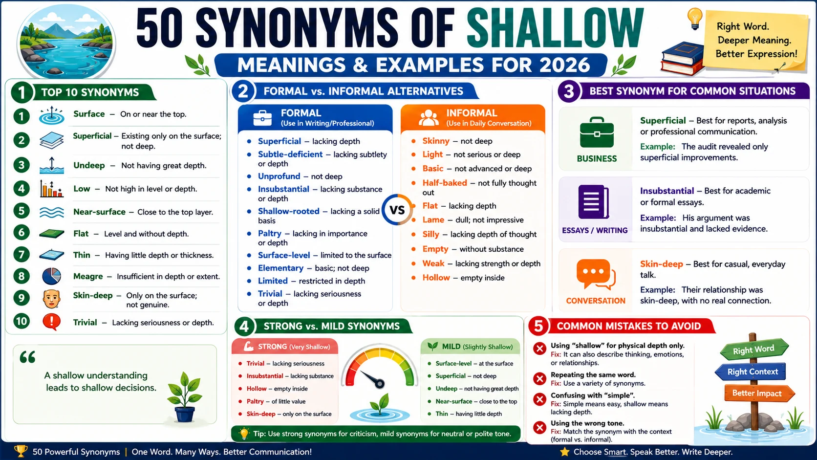 synonym of shallow