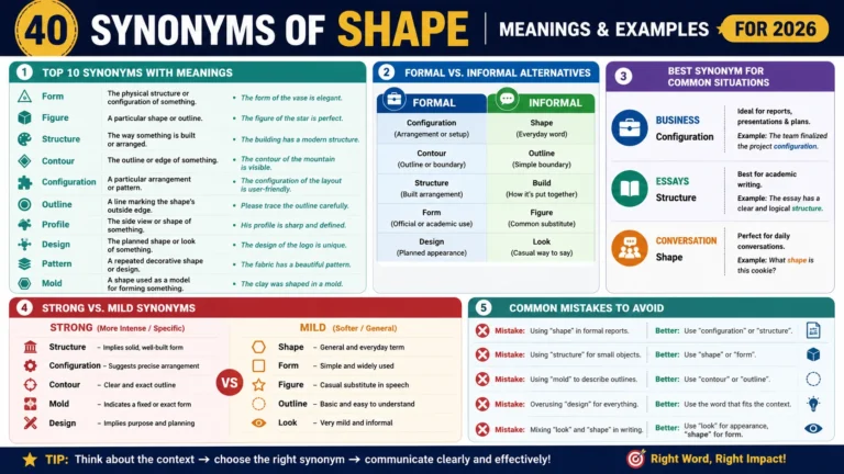 synonym of shape