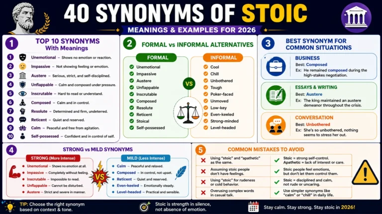 synonym of stoic