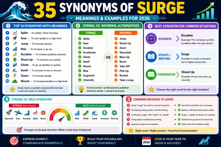 synonym of surge