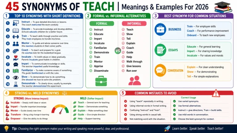 synonym of teach