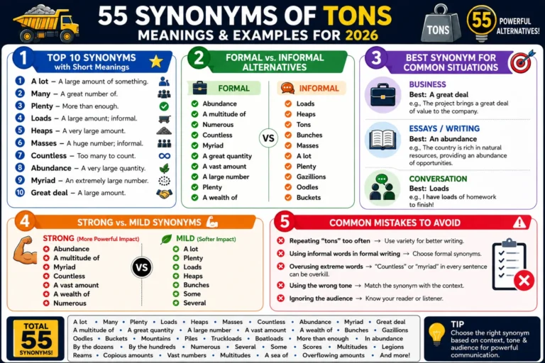 synonym of tons