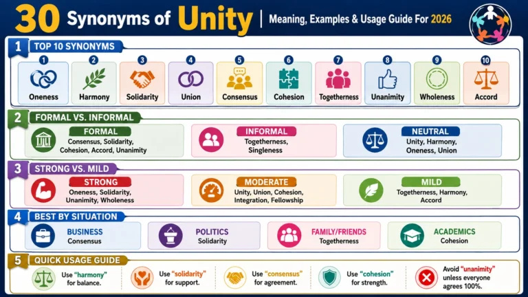 synonym of unity