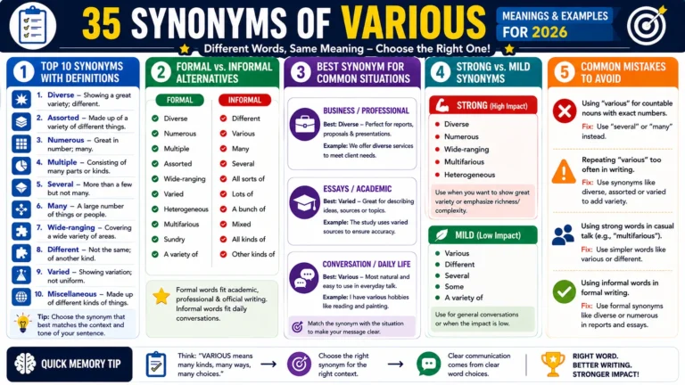 synonym of various
