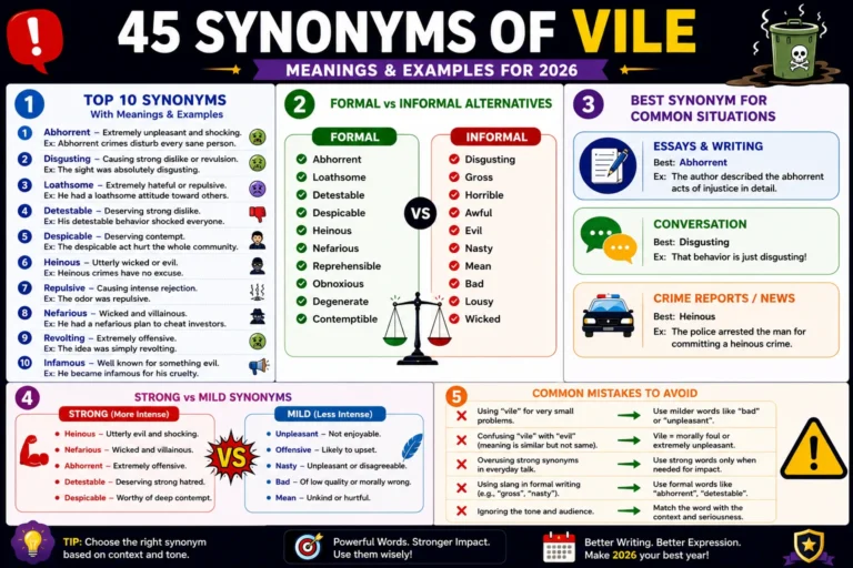synonym of vile